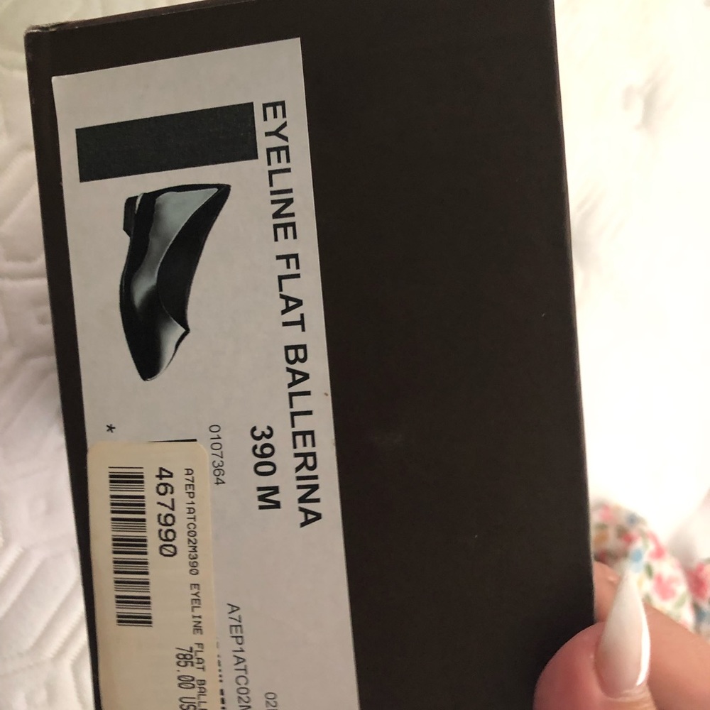 LOUIS VUITTON Patent Calfskin Eyeline Ballerina Flats